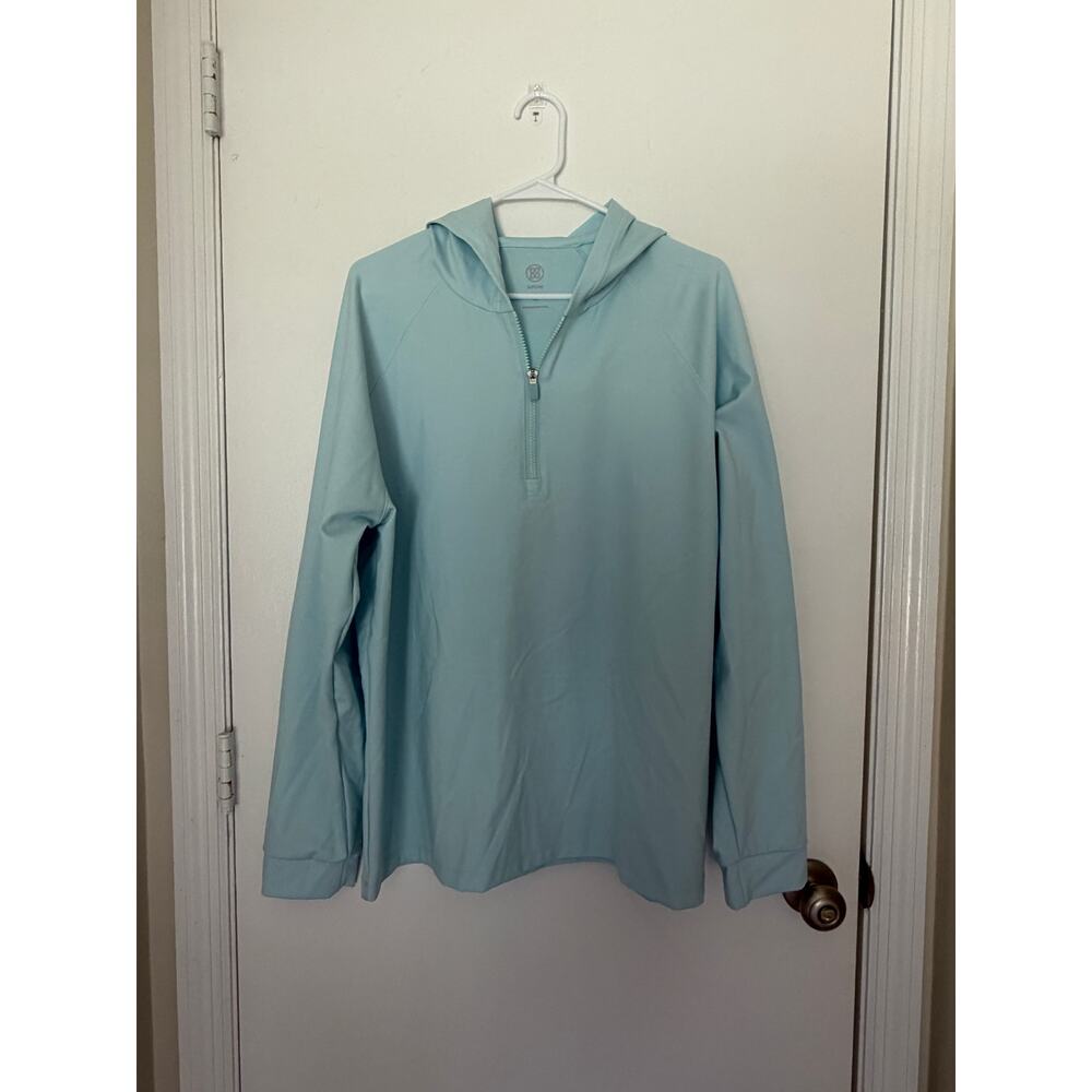 G/FORE Light Blue Performance Hooded Jacket